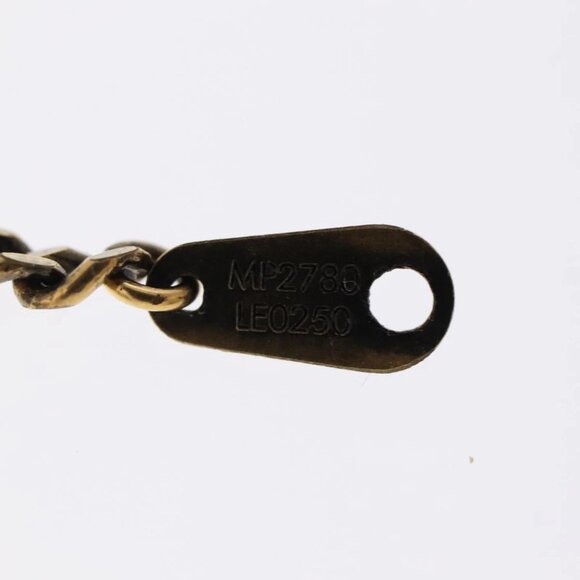 LOUIS VUITTON LV Wood Necklace metal Dark Silver MP2818 LV Auth 95075 - Picture 8 of 16